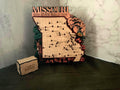 Missouri Travel Map, Wooden State Parks Tracker for Adventurers