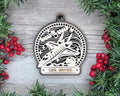Personalized Military Ornament with Name Plate, Army Navy Air Force Marines Christmas Keepsake