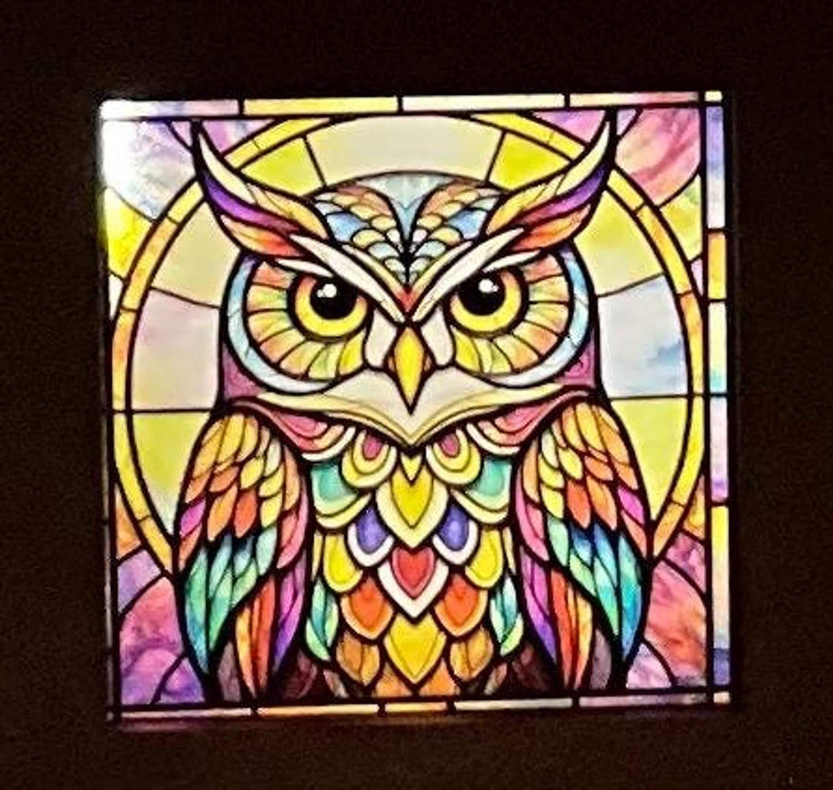 Interchangeable Night Light Base with Custom Artwork Panels, LED Kids Bedroom Nightlight Gift