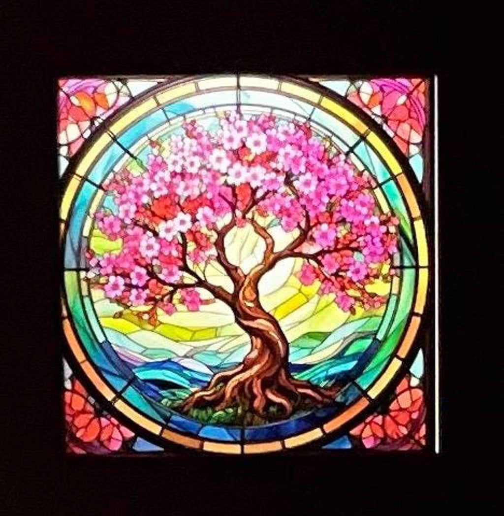 Interchangeable Night Light Base with Custom Artwork Panels, LED Kids Bedroom Nightlight Gift